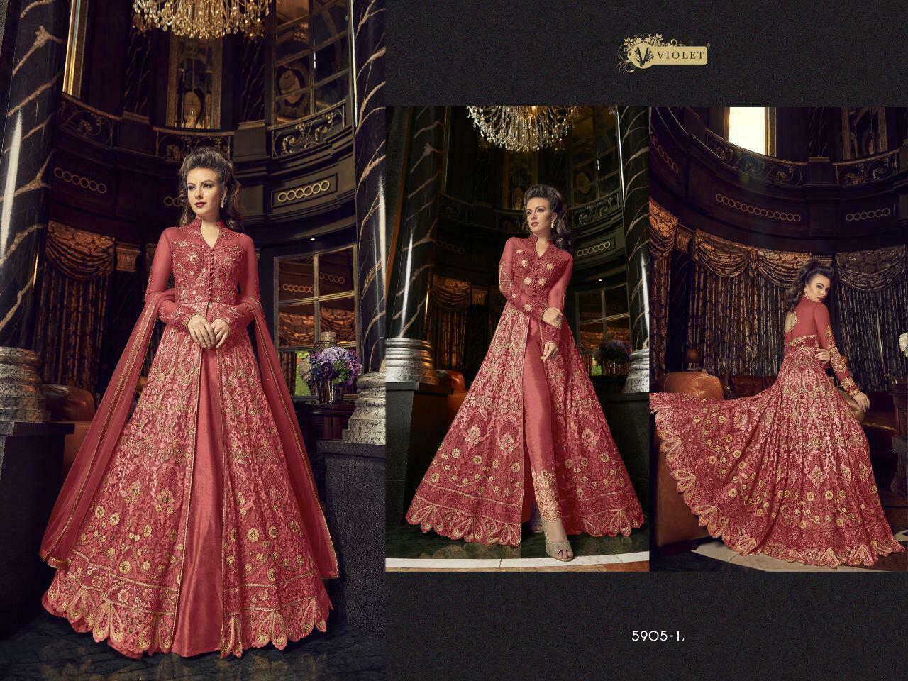 Designer Pakistani Anarkali Women Bollywood Suit Wedding Salwar Kameez