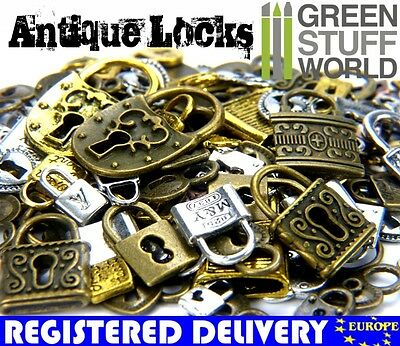 Antique Locks Beads 85gr - 40-50 units - latch latches - Necklace Vintage Charm