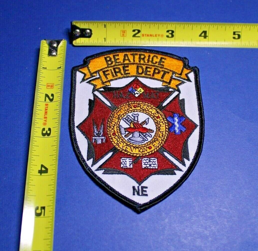 Beatrice Nebraska Fire Dept. Patch